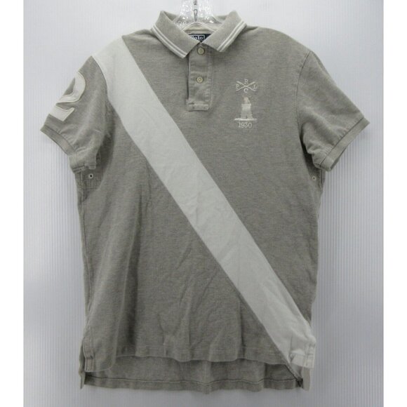 Ralph Lauren Polo Shirt Medium Rugby Custom RLPC Crest 1930 Preppy - Picture 1 of 10